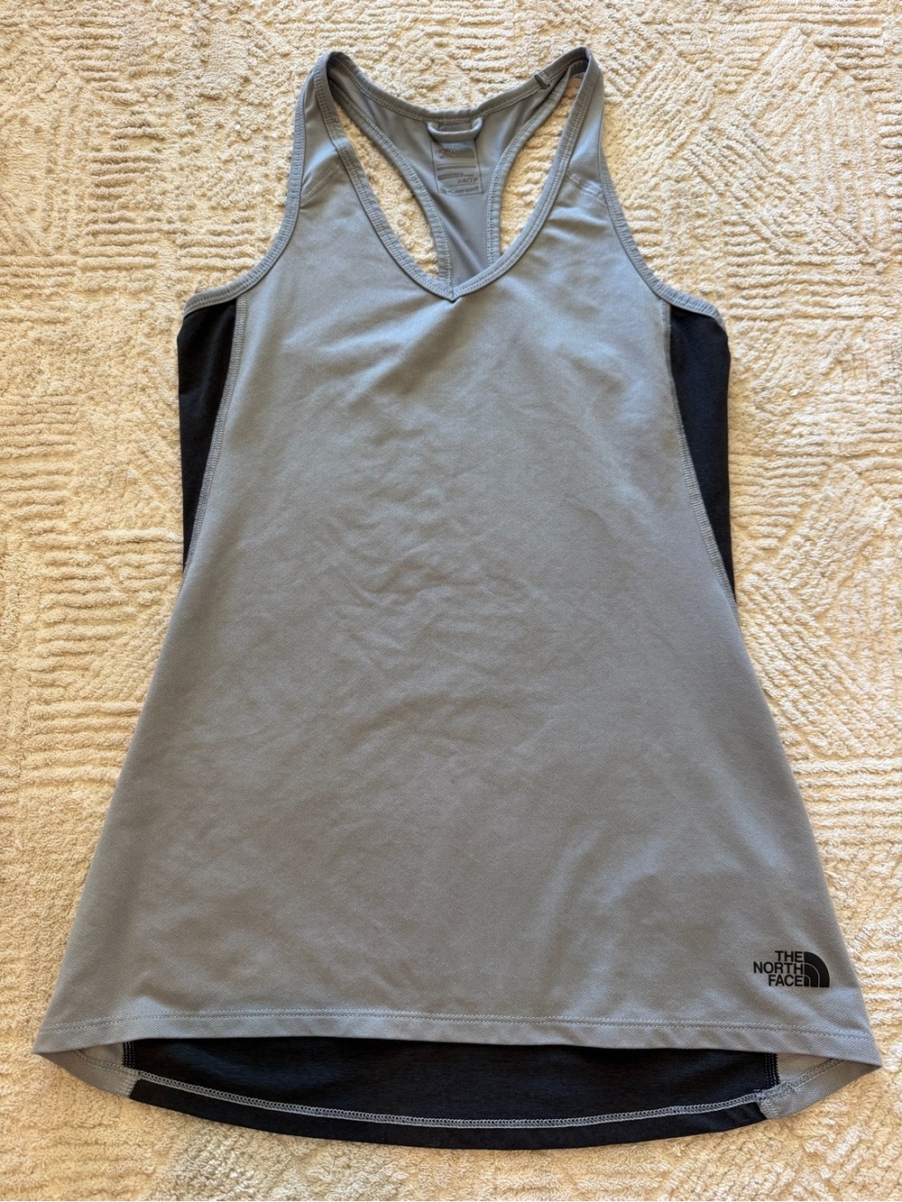The North Face FlashDry Racerback Athletic Tank Top Gray Black Women’s XS